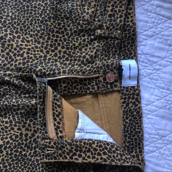⭐️ CURRENT/ELLIOTT Leopard Animal Print Skinny Jeans​ with FREE WHBM Necklace - Picture 6 of 10